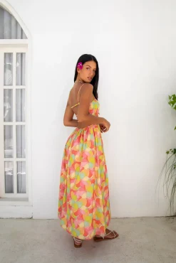 Vacation Dresses|Spring Break Dresses>Fortunate One In Bloom Maxi Dress Floral