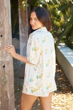 Shirts|Cropped>Fortunate One Limoncello Shirt Yellow