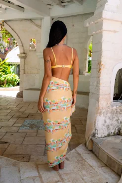 Cover-Ups|Skirts>Fortunate One Marbella Sarong Casablanca Print