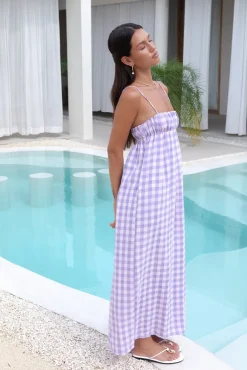Vacation Dresses|Spring Break Dresses>Fortunate One Peony Maxi Dress Purple