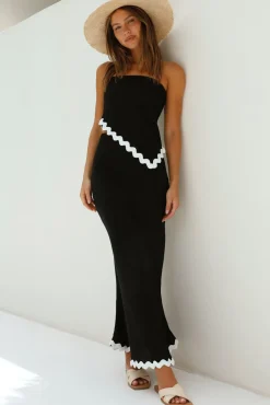 Strapless|Cropped>Hello Molly Found You Asymmetrical Top Black