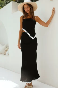 Strapless|Cropped>Hello Molly Found You Asymmetrical Top Black