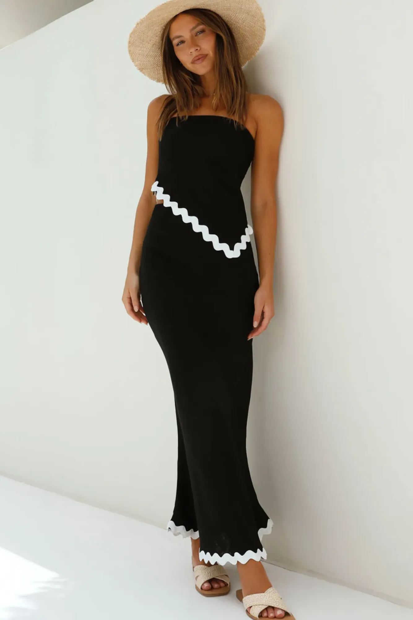 Skirts|Skirt And Top Sets>Hello Molly Found You Maxi Skirt Black