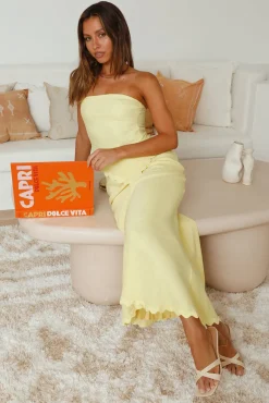 Skirt And Top Sets>Hello Molly Found You Maxi Skirt Yellow