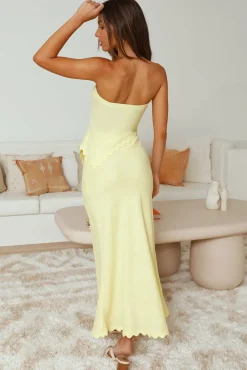 Skirt And Top Sets>Hello Molly Found You Maxi Skirt Yellow