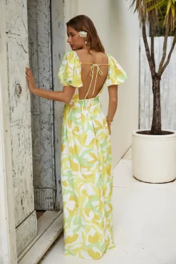 Brunch Dresses|Summer Dresses>Hello Molly Freedom Found Maxi Dress Yellow