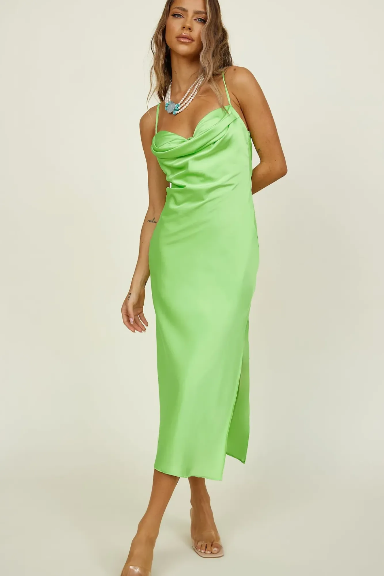 Maxi Dresses>Hello Molly Freed Spirit Maxi Dress Green