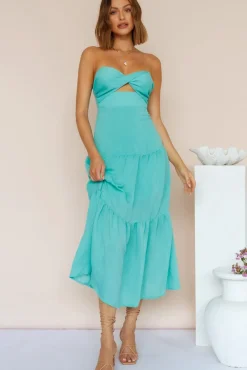 Spring Break Dresses|Bump Friendly>Hello Molly Free Falling Maxi Dress Green