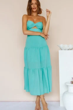 Spring Break Dresses|Bump Friendly>Hello Molly Free Falling Maxi Dress Green