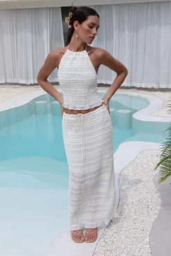 Skirt And Top Sets>Hello Molly French Martini Set Cream