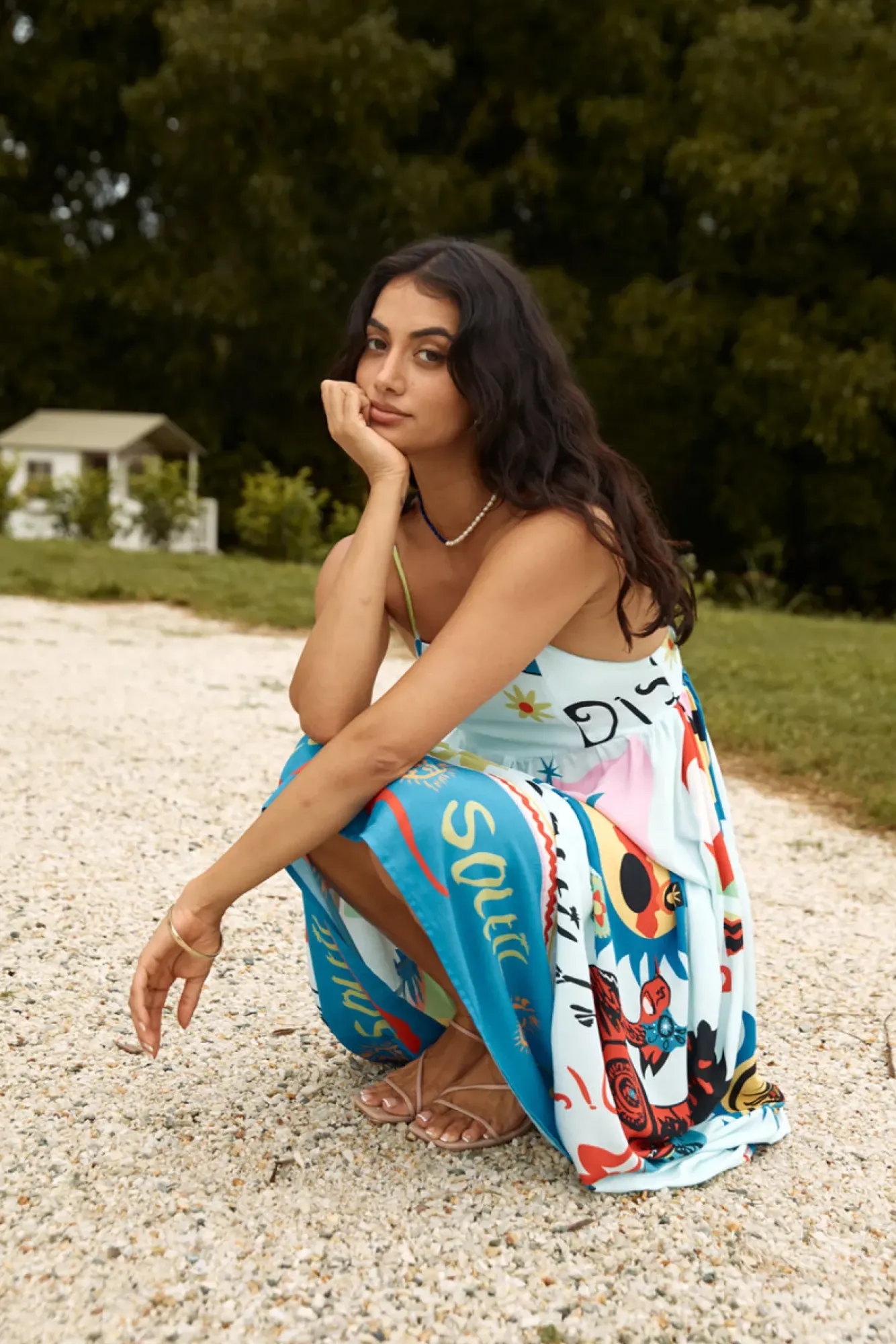 Vacation Dresses|Spring Break Dresses>Hello Molly French Sunrise Maxi Dress Blue