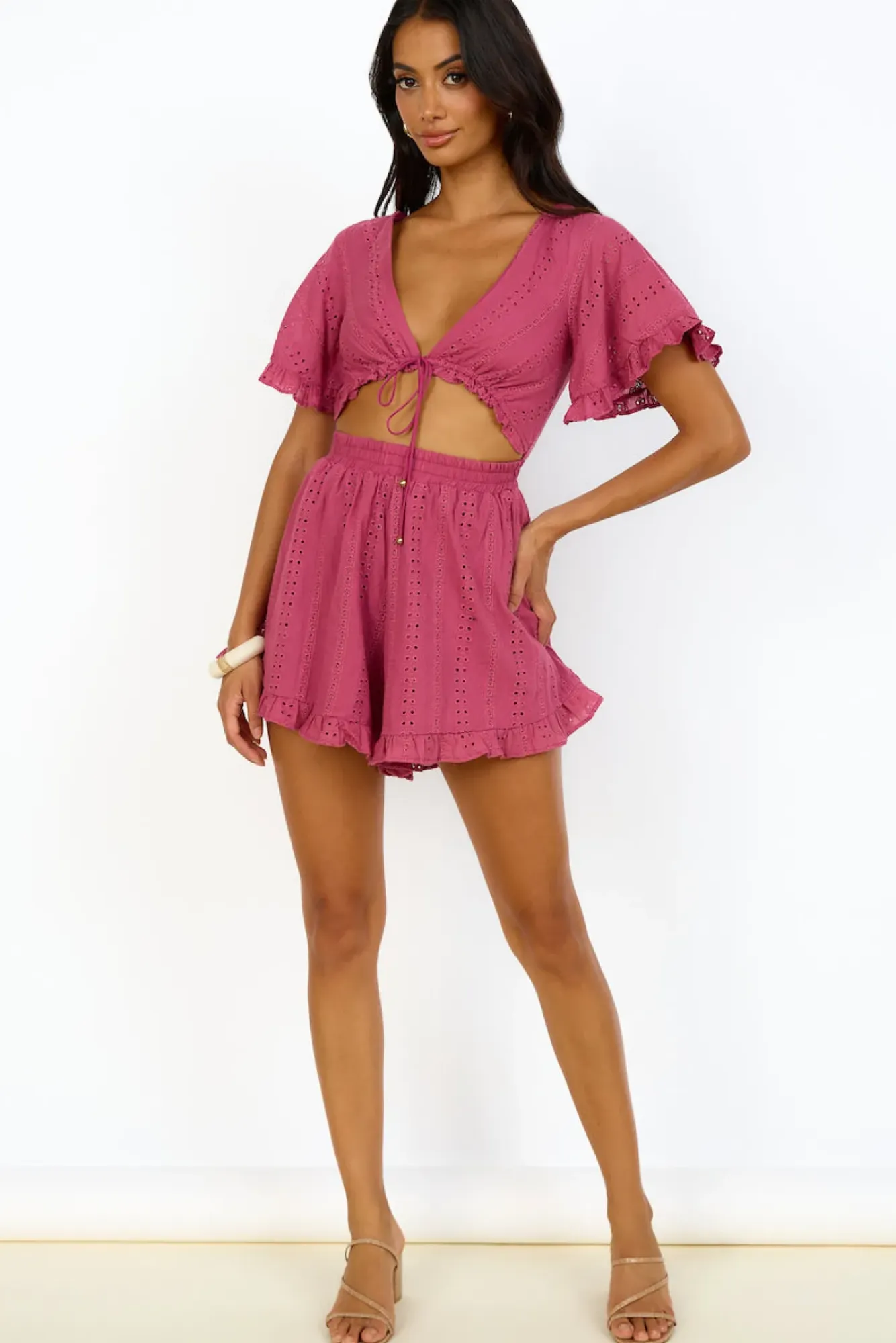 Rompers>Hello Molly From Eden Playsuit Pink