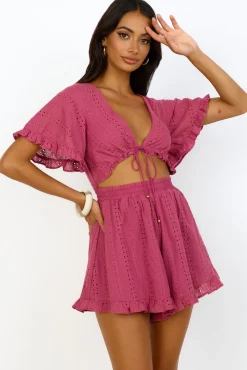 Rompers>Hello Molly From Eden Playsuit Pink
