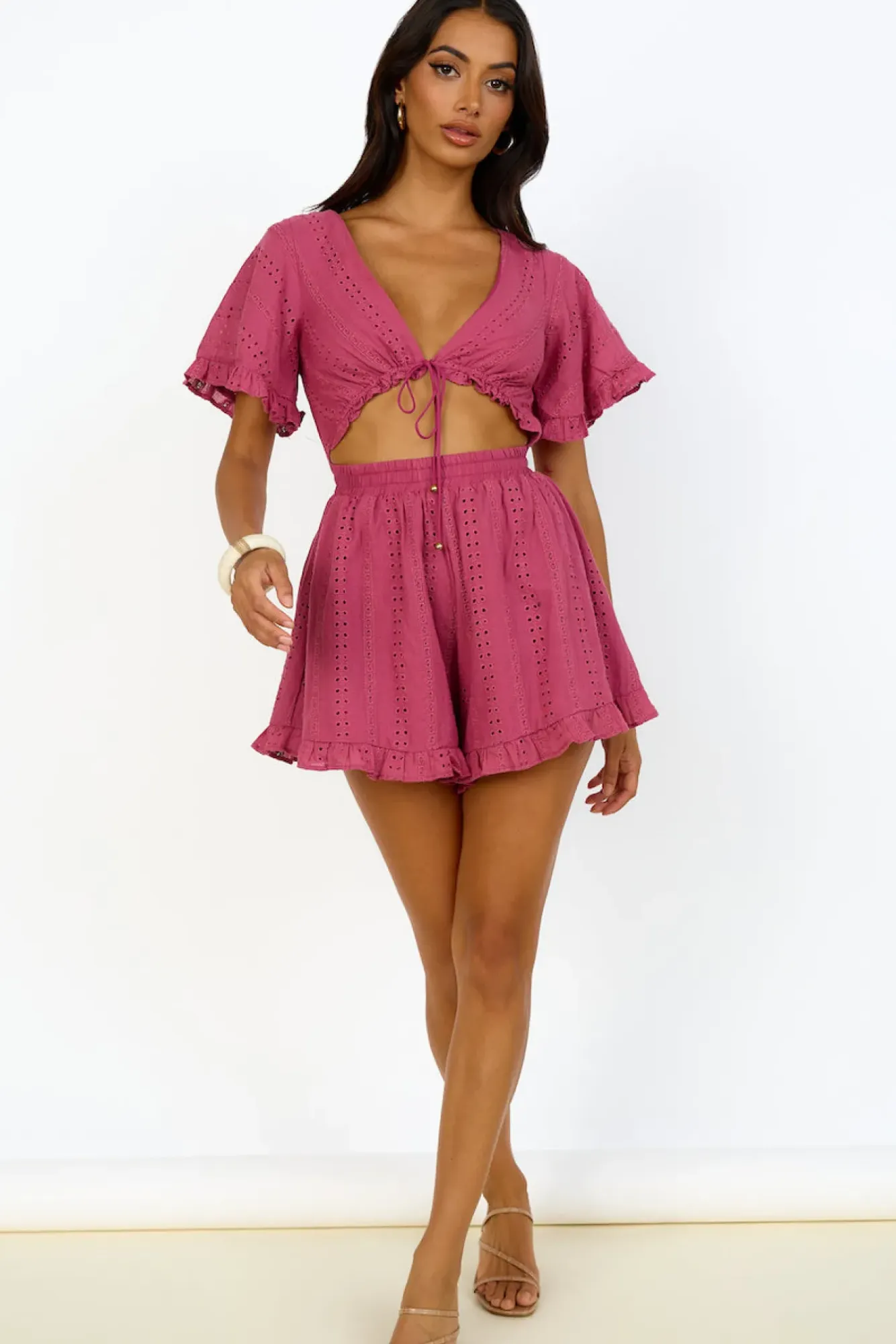Rompers>Hello Molly From Eden Playsuit Pink