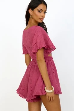 Rompers>Hello Molly From Eden Playsuit Pink