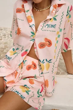 Two-Piece Shorts Set>Hello Molly Frutta Fresca Set Pink
