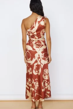 Cocktail Dresses|Date Night Dresses>Hello Molly Fulfilled Dreams Maxi Dress Brown