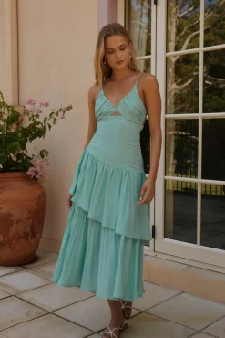Wedding Guest Dresses|Formal Dresses>Hello Molly Garden Fairy Midi Dress Green