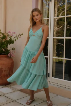 Wedding Guest Dresses|Formal Dresses>Hello Molly Garden Fairy Midi Dress Green