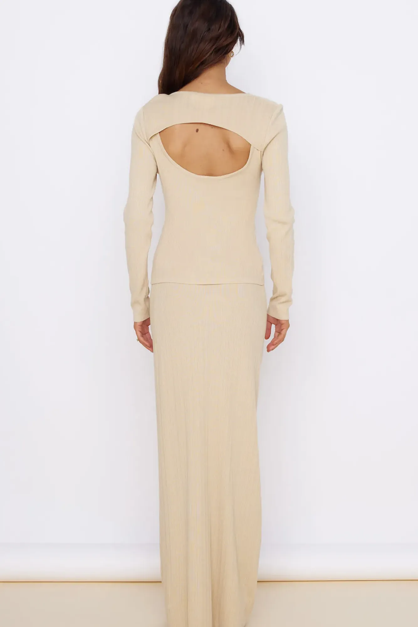 Skirts|Skirt And Top Sets>Hello Molly Garden of Eden Maxi Skirt Beige