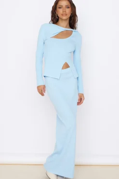 Skirts|Skirt And Top Sets>Hello Molly Garden of Eden Maxi Skirt Blue