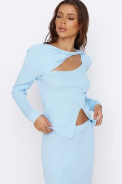 Shirts|Long Sleeve>Hello Molly Garden of Eden Top Blue