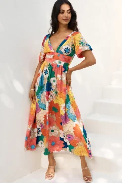 Wedding Guest Dresses|Cocktail Dresses>Hello Molly Garden Wedding Maxi Dress Multi