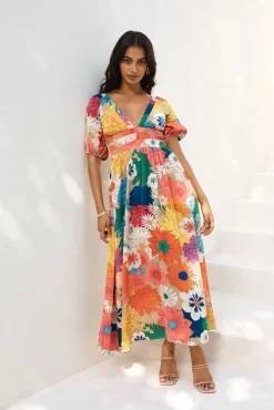 Wedding Guest Dresses|Cocktail Dresses>Hello Molly Garden Wedding Maxi Dress Multi