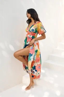 Wedding Guest Dresses|Cocktail Dresses>Hello Molly Garden Wedding Maxi Dress Multi