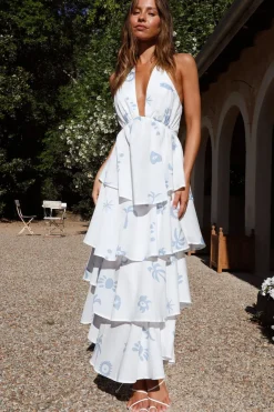 Spring Break Dresses|Flowy Dresses>Hello Molly Gifting Joy Maxi Dress Blue