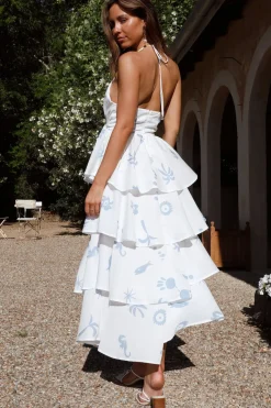 Spring Break Dresses|Flowy Dresses>Hello Molly Gifting Joy Maxi Dress Blue