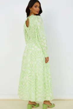 Bump Friendly|Casual Dresses>Hello Molly GIRL AND THE SUN Paloa Maxi Dress Lime Green