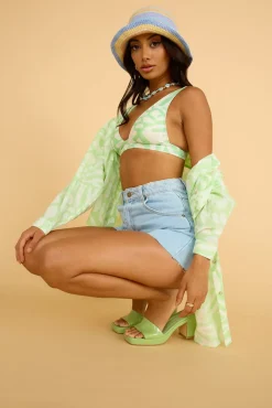 Bikini Tops>GIRL AND THE SUN Sarafina Tie Top Isadora