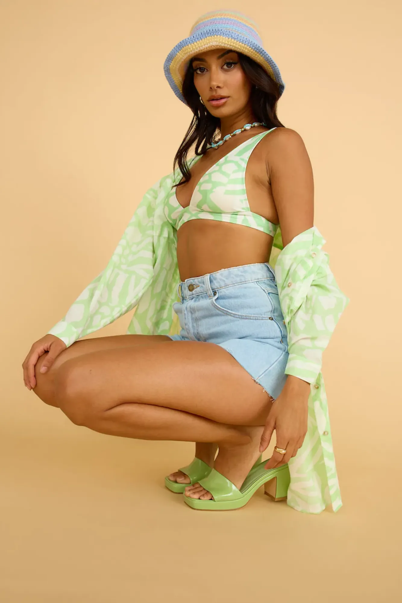Bikini Tops>GIRL AND THE SUN Sarafina Tie Top Isadora