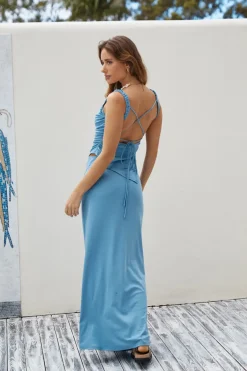 Skirts|Skirt And Top Sets>Hello Molly Girls Night Maxi Skirt Blue