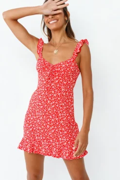 Spring Break Dresses|Brunch Dresses>Hello Molly Glory Is Yours Dress Red