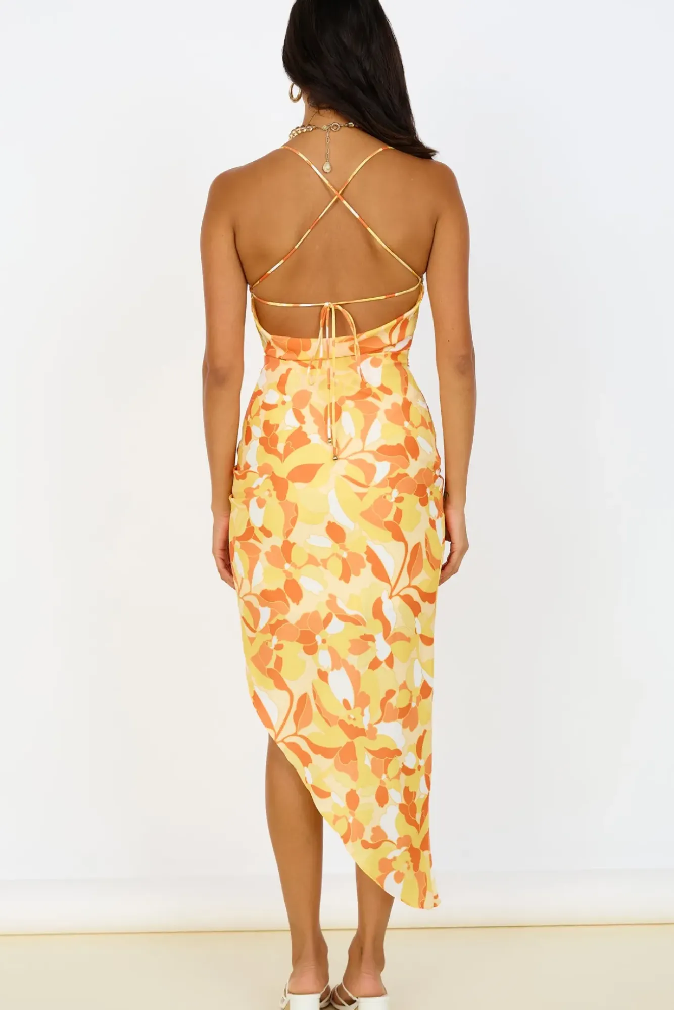 Vacation Dresses|Spring Break Dresses>Hello Molly Glowing Skies Maxi Dress Yellow