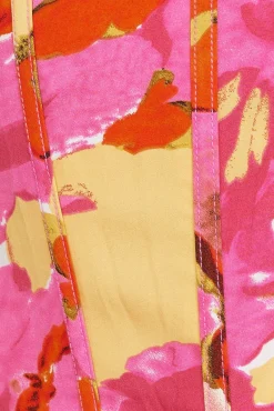 Cropped>Hello Molly Glowing Sun Crop Top Pink