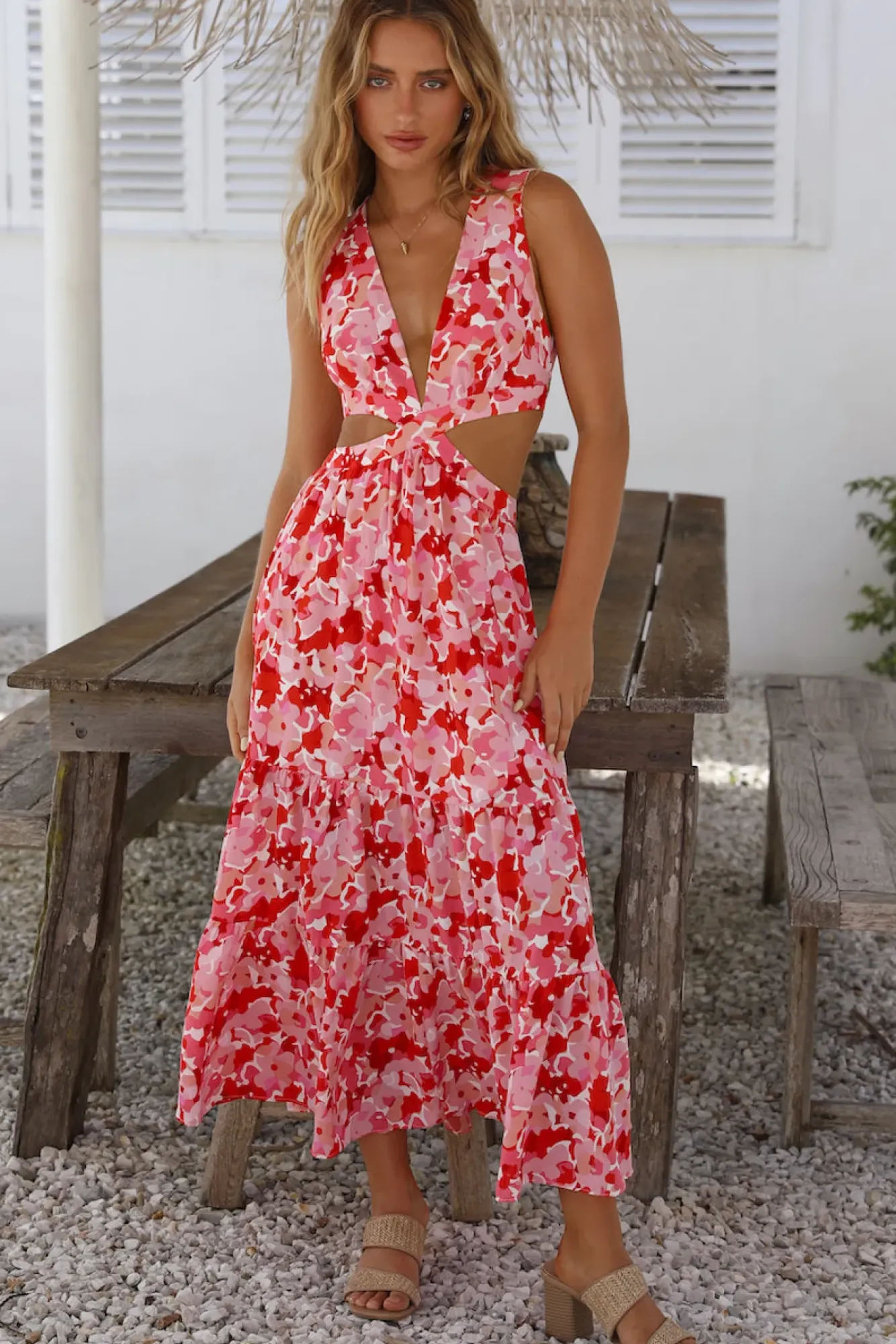 Wedding Guest Dresses|Bump Friendly>Hello Molly Goal Setter Maxi Dress Pink