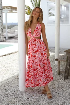 Wedding Guest Dresses|Bump Friendly>Hello Molly Goal Setter Maxi Dress Pink