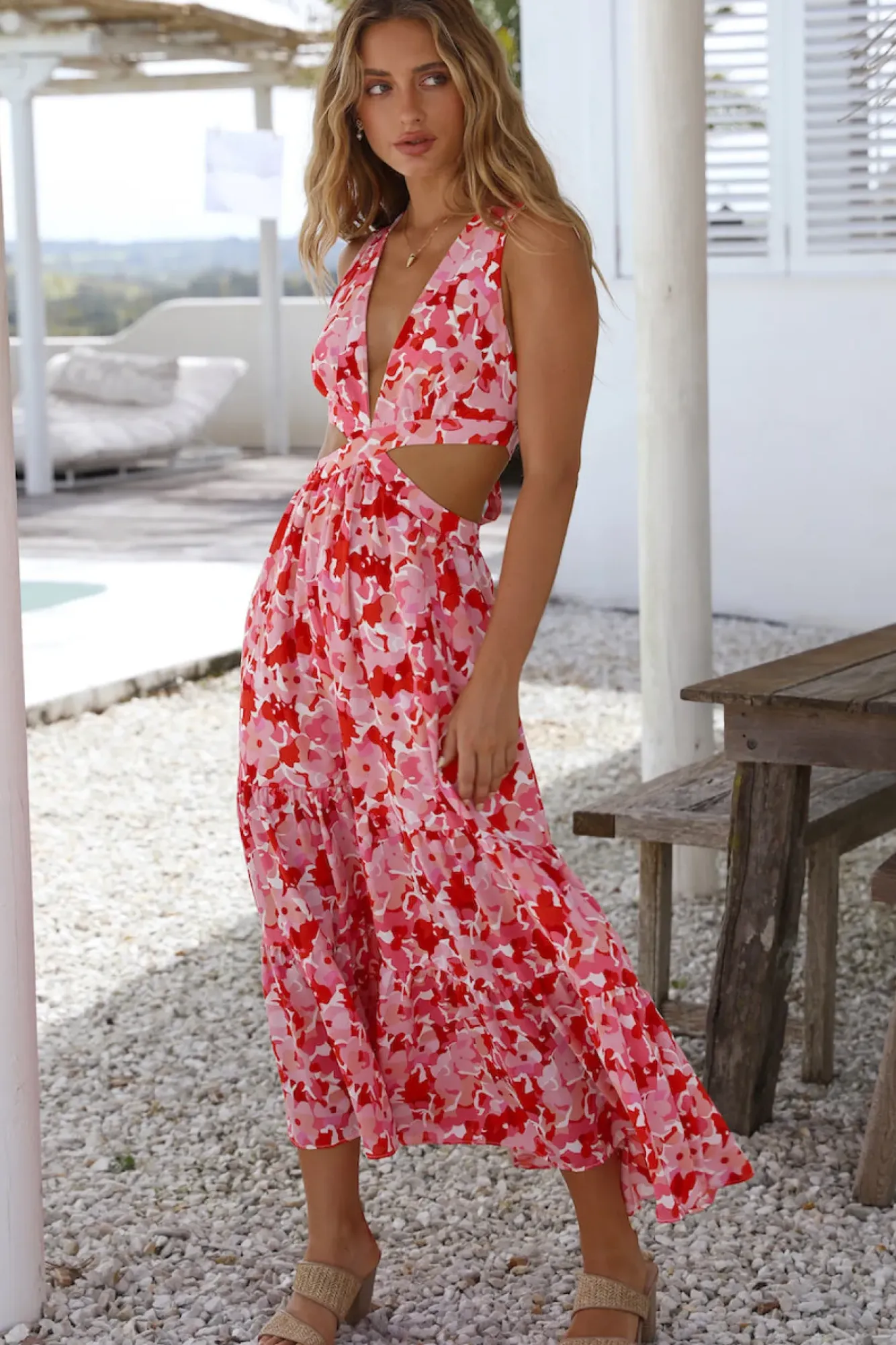 Wedding Guest Dresses|Bump Friendly>Hello Molly Goal Setter Maxi Dress Pink