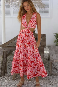 Wedding Guest Dresses|Bump Friendly>Hello Molly Goal Setter Maxi Dress Pink