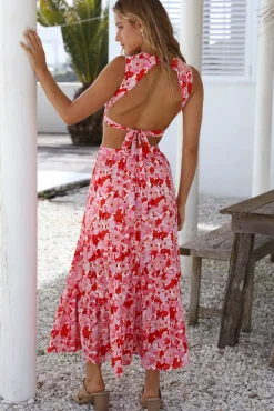 Wedding Guest Dresses|Bump Friendly>Hello Molly Goal Setter Maxi Dress Pink