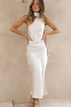 Formal Dresses|Bridesmaid Dresses>Hello Molly Goddess of the Sun Maxi Dress Champagne