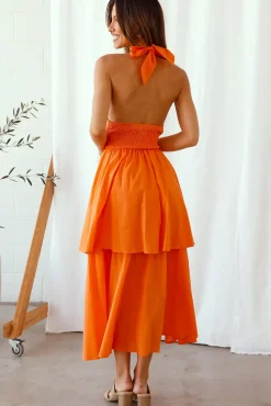 Spring Break Dresses|Casual Dresses>Hello Molly Going Higher Maxi Dress Orange