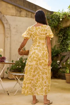 Spring Break Dresses|Date Night Dresses>Hello Molly Golden Child Maxi Dress Yellow