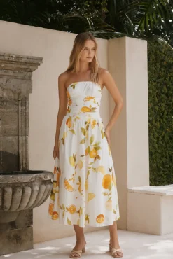 Wedding Guest Dresses|Cocktail Dresses>Hello Molly Golden Glow Maxi Dress Yellow