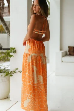 Vacation Dresses|Spring Break Dresses>Hello Molly Golden Honey Maxi Dress