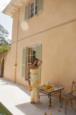 Wedding Guest Dresses|Cocktail Dresses>Hello Molly Golden Hour Maxi Dress Yellow