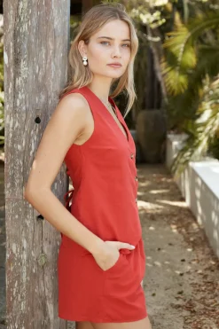 Shorts|Fashion Tops And Vests>Hello Molly Golden Hour Set Red